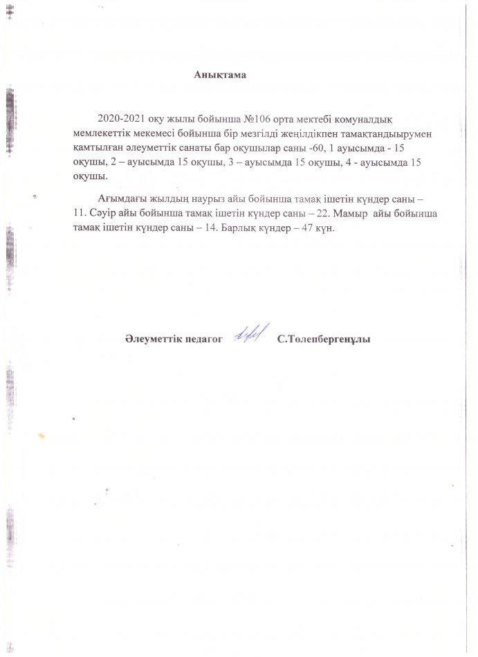 Тамақтандыру айдары 2021