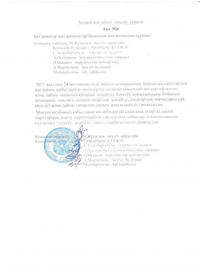 Бракераждық АКТ